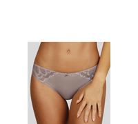 Tanga LASCANA "Evita", Damen, Gr. 40/42, beige (sand), Obermaterial: 90% Polyamid, 10% Elasthan, Unterhosen Tanga, mit Cutout hinten (39427763-40) sand