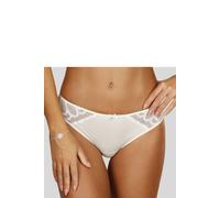 Tanga LASCANA "Evita", Damen, Gr. 44/46, weiß, Obermaterial: 90% Polyamid, 10% Elasthan, Unterhosen Tanga, mit Cutout hinten (28786852-44) weiß