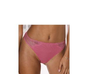 Tanga LASCANA "Gianna", Damen, Gr. 36/38, pink, Spitze, Obermaterial: 65% Polyamid, 32% Polyester, 3% Elasthan, Unterhosen Tanga, aus leicht schimmernder Spitze, sexy Dessous (69778401-36) pink