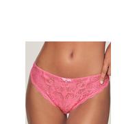 Tanga LASCANA "Nikoletta", Damen, Gr. 44/46, pink, Spitze, Obermaterial: 88% Polyamid, 12% Elasthan, Unterhosen Tanga, mit feiner Zierschleife und Accessoire in Perlenoptik (37900023-44) pink