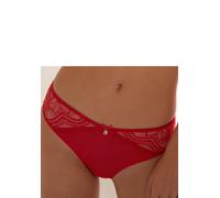 Tanga NUANCE BY LASCANA "Vivianna", Damen, Gr. 48/50, rot, Microfaser, Obermaterial: 88% Polyamid, 12% Elasthan, figurbetont, Unterhosen Tanga, mit feinen Spitzen-Details (27960301-48) rot