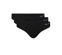 Reebok Women's Sports, Multi Pack Workout Underwear | Stretchy and Comfortable - Black, Pack of 4 Thong Panties, Schwarz, 36 (3er