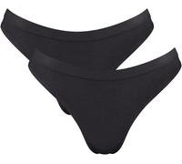 Tanga SLOGGI "GO Sense", Damen, Gr. L, schwarz, Single Jersey, Obermaterial: 88% Modal, 12% Elasthan, figurbetont, Unterhosen, Modalmix, nahtlos, flacher Saum, elastisch, weich (69048152-L) schwarz