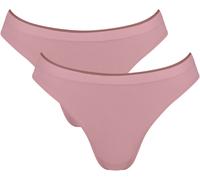 Tanga SLOGGI "GO Sense", Damen, Gr. S, rosa (tea rose), Single Jersey, Obermaterial: 88% Modal, 12% Elasthan, figurbetont, Unterhosen Tanga, Modalmix, nahtlos, flacher Saum, elastisch, weich (67132631