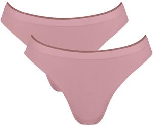 Tanga SLOGGI "GO Sense", Damen, Gr. XXL, rosa (tea rose), Single Jersey, Obermaterial: 88% Modal, 12% Elasthan, figurbetont, Unterhosen Tanga, Modalmix, nahtlos, flacher Saum, elastisch, weich (671326