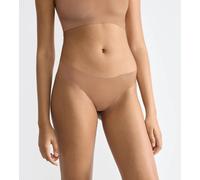 Tanga SLOGGI "ZERO Feel 2.0", Damen, Gr. L, nostalgic braun, Single Jersey;Interlock, Obermaterial: 76% Polyamid, 24% Elasthan, körpernah, Unterhosen Tanga, nahtlos, superweiches Interlock-Jersey Mate