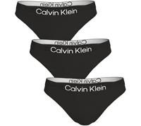 Tanga "THONG 3PK", Damen, Gr. XXL (46), schwarz, schwarz, schwarz, Jersey, Obermaterial: 95% Baumwolle, 5% Elasthan, CALVIN KLEIN UNDERWEAR, unifarben, körpernah, Unterhosen Tanga, Körpernahe Passform