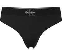 Tanga "THONG", Damen, Gr. M (38), schwarz, Jersey, Obermaterial: 92% Polyester, 8% Elasthan, CALVIN KLEIN UNDERWEAR, unifarben, körpernah, Unterhosen Tanga, Körpernahe Passform mit elastischem Bund (3