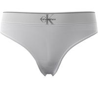 Tanga "THONG", Damen, Gr. S (36), weiß, Jersey, Obermaterial: 92% Polyester, 8% Elasthan, CALVIN KLEIN UNDERWEAR, unifarben, körpernah, Unterhosen Tanga, Körpernahe Passform mit elastischem Bund (2359