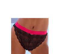 Tanga VIVANCE, Damen, Gr. 32/34, schwarz, Spitze, Obermaterial: 88% Polyamid, 12% Elasthan, Unterhosen, aus elastischer Spitze mit modischen Kontrastfarben (18057245-32) schwarz
