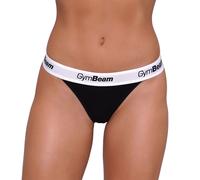 Tangas Damen im 3er-Pack Schwarz mit elastischem Taillenbund 1 St