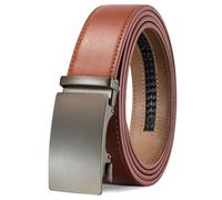 TANGCHAO Gürtel Herren, Automatik Ratschengürtel 35mm breit ohne Löcher | Herrengürtel stufenlos verstellbar für Business Anzüge, Alltag & Freizeitjeans, schwarz & braun Farben, Länge 115-145 cm