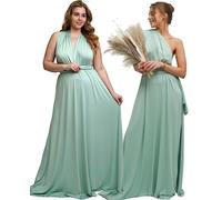 Taniri Infinity-Kleid - wandelbares Maxikleid mit mehreren Wegen - Transformer-Kleid - Brautjungfer, Brautparty, Hochzeit, Salbei, Einheitsgröße Mehr