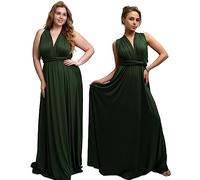 Taniri Infinity Kleider für Brautjungfern - Umstands- & Weihnachtskleid - Brautjungfernkleid für Hochzeit, Oliv/Blatt für mich (Leaf It to Me), Einheitsgröße Mehr