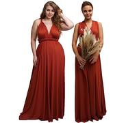 Taniri Infinity Kleider für Brautjungfern - Umstands- & Weihnachtskleid - Brautjungfernkleid für Hochzeit, Paprika, Einheitsgröße Mehr