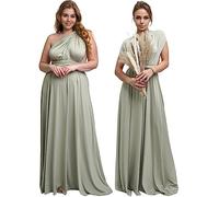 Taniri Infinity Kleider für Brautjungfern - Umstandskleid - Weihnachtskleid für Frauen - Brautjungfernkleid für Hochzeit, Fossil Green, Einheitsgröße Mehr