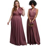 Taniri Infinity Kleider für Brautjungfern - Umstandskleid - Weihnachtskleid für Frauen - Brautjungfernkleid für Hochzeit, Rosewood, Einheitsgröße
