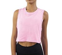 Tank Top Damen Ärmellos Workout Ernte Ärmellose Frauen Hemd Rasserback Solide Athletische Damenbluse Weißes Blusen T Shirt Sleeveless Women Tshirt Sommer Elegantes Tops Für Sexy Locker Tanktop Rosa M