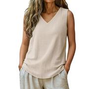 Tank Top Damen - Sommer Vest Rundhals Oberteile Blusentop Elegantes,Tops FüR Damen Baumwolle,Elegant-Retro