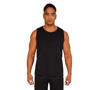 Tank Top Herren, Ärmelloses Sommer Shirt aus Reiner Baumwolle-Single Jersey, Sport Muskelshirt, Fitness Trägershirts, Achselshirt - Schwarz, Gr. XL