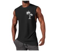 Tank Top Herren Kurzarm Sommer Unterhemd Stretch Bequeme T Shirt Baumwolle Sport Muskelshirt Regular Fit Workout Tanktop Bodybuilding Fitness Trägershirts Athletic Achselshirts