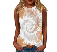Tank Tops Für Damen Ärmellose Ärmelloses Oberteil Rundhals Elegantes T Shirt Mit Flügelärmeln Einfarbig Strukturiertes Casual Basic Kurzarmshirt Top Blusentop Sommer Große Größen Women T-Shirts Orange