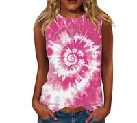 Tank Tops Für Damen Ärmellose Ärmelloses Oberteil Rundhals Elegantes T Shirt Mit Flügelärmeln Einfarbig Strukturiertes Casual Basic Kurzarmshirt Top Blusentop Sommer Große Größen Women T-Shirts Rosa