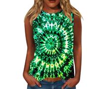 Tank Tops Für Damen Ärmellose Ärmelloses Oberteil Rundhals Elegantes T Shirt Mit Flügelärmeln Einfarbig Strukturiertes Casual Basic Kurzarmshirt Top Blusentop Sommer Große Größen Women T-Shirts Grün