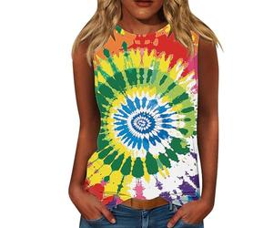Tank Tops Für Damen Ärmellose Ärmelloses Oberteil Rundhals Elegantes T Shirt Mit Flügelärmeln Einfarbig Strukturiertes Casual Basic Kurzarmshirt Top Blusentop Sommer Große Größen Women T-Shirts Gelb