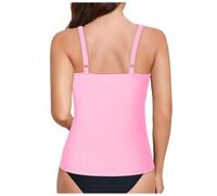 Tankini Damen Blau Frauen Neopren Figurformend Long Bauchfrei Schnelltrocknend XXL Schwimmshorts 95 Teisumi Wickeloptik Knielange Perioden Babyblau L 64 Mint Rüschchen Hochgeschlossenem