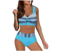 Tankini Mit BüGel GroßE GrößEn Badeanzug Volant Damen Regenbogen Badeanzug Damen Damen Bikini Unterteil Triangel Bikini Leo Print Schwimmkleid Lang GüNstige Bikini Sets Damen Bikini Kaufen Tankini