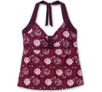 Tankini-Top SHEEGO BY JOE BROWNS, Damen, Gr. 48, Cup C, lila (beere, gemustert), Elasthan, Polyamid, Bikini-Oberteile (12290321-48) beere, gemustert