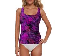 Tankini Oberteil Damen Einzeln, Sport Bikini Top Bauchweg Badeanzug Tankinis Oberteile Bikinioberteile Badeanzüge Tanktop Bademode Schwimmanzug Strandmode Badebekleidung Tankini-Oberteile für Frauen