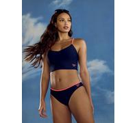 Tankini REEBOK "Hana", Damen, Gr. XS, N-Gr, blau (navy), Obermaterial: 80% Polyamid, 20% Elasthan, unifarben, Bikini-Sets Tankini, seitlicher Logoschriftzug, verdeckte Polster, basic, bequem (28394707
