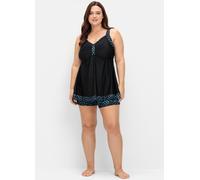 Tankini-Top SHEEGO, Damen, Gr. 48, Cup C, schwarz (schwarz, gemustert), Elasthan, Polyamid, Bikini-Oberteile (13328815-48) schwarz, gemustert
