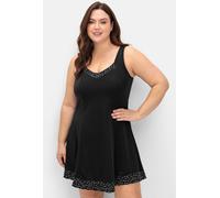 Tankini-Top SHEEGO, Damen, Gr. 52, Cup D, schwarz gepunktet, Elasthan, Polyamid, Bikini-Oberteile (58679347-52) schwarz gepunktet