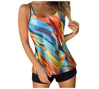 Tankinis für Damen Tankini Damen Neckholder Tankini Oberteil einzeln perioden Bikini Badeanzug Badeanzug mit Rock gr 46 Oberteil einzeln mit bügel bauchweg