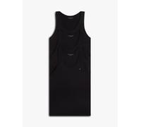 Tanktop "3P TANK TOP", Herren, Gr. L (52), schwarz, schwarz, schwarz, Jersey, Obermaterial: 100% Baumwolle, TOMMY HILFIGER UNDERWEAR, Basic, körpernah hüftlang, Rundhals, Tops Tanktop, mit Logo-Sticke