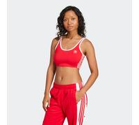 Tanktop ADIDAS ORIGINALS "3S BRA TOP", Damen, Gr. L, rot (better scarlet, weiß), Obermaterial: 93% Baumwolle, 7% Elasthan, Tops Tanktop (55345167-L) better scarlet, weiß