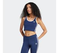Tanktop ADIDAS ORIGINALS "3S BRA TOP", Damen, Gr. XS, blau (night indigo, weiß), Obermaterial: 93% Baumwolle, 7% Elasthan, Tops Tanktop (65812709-XS) night indigo, weiß