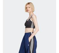 Tanktop ADIDAS ORIGINALS "ADICOLOR 3-STREIFEN BUSTIER", Damen, Gr. S, schwarz-weiß (schwarz, weiß), Obermaterial: 93% Baumwolle, 7% Elasthan, Tops Tanktop, sportliche Schnittform, aus Baumwolle und El