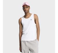 Tanktop ADIDAS ORIGINALS "ESS TANK", Herren, Gr. M, weiß, Obermaterial: 60% Baumwolle, 40% Polyester, Rundhals, Tops Tanktop, mit Rundhalsausschnitt, ohne Verschluss, aus Baumwolle (14612647-M) weiß