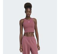Tanktop ADIDAS ORIGINALS "ESSENTIALS, GERIPPT", Damen, Gr. S, quiet crimson, Obermaterial: 47% Viskose, 43% Baumwolle, 10% Elasthan, Rundhals, Tops Tanktop (27578340-S) quiet crimson