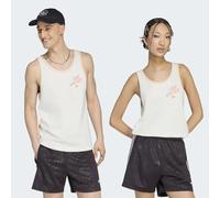 Tanktop ADIDAS ORIGINALS "PRIDE GFX TANK", Damen, Gr. XXL, beige (cloud weiß), Obermaterial: 100% Baumwolle, Rundhals, Tops Tanktop (10289123-XXL) cloud weiß