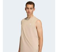 Tanktop ADIDAS ORIGINALS "TREFOIL ESSENTIALS, ÄRMELLOS", Herren, Gr. M, stone khaki, Obermaterial: 100% Baumwolle, normal, Rundhals, Tops Tanktop (88339842-M) stone khaki