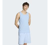 Tanktop ADIDAS ORIGINALS "TREFOIL ESSENTIALS", Herren, Gr. M, blau (clear sky), Obermaterial: 60% Baumwolle, 40% Polyester, Rundhals, Tops Tanktop, mit Rundhalsausschnitt, ohne Verschluss, aus Baumwol