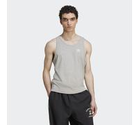 Tanktop ADIDAS ORIGINALS "TREFOIL ESSENTIALS", Herren, Gr. XXL, medium grau heather, weiß, Obermaterial: 60% Baumwolle, 40% Polyester, Rundhals, Tops Tanktop, klassischer Schnitt, ohne Verschluss (750