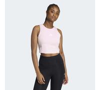 Tanktop ADIDAS SPORTSWEAR "ESSENTIALS 3-STREIFEN GEPOLSTERTES", Damen, Gr. XL, clear pink, Obermaterial: 90% Baumwolle, 10% Elasthan, Rundhals, Tops Tanktop (90202105-XL) clear pink