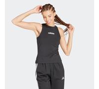 Tanktop ADIDAS SPORTSWEAR "ESSENTIALS LINEAR SLIM COTTON", Damen, Gr. S, schwarz-weiß (schwarz, weiß), Obermaterial: 93% Baumwolle, 7% Elasthan, Rundhals, Tops Tanktop (76793534-S) schwarz, weiß