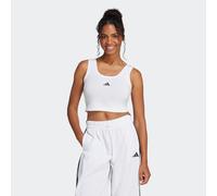 Tanktop ADIDAS SPORTSWEAR "ESSENTIALS SMALL LOGO COTTON LIFESTYLE", Damen, Gr. XXL, schwarz-weiß (weiß, schwarz), Obermaterial: 93% Baumwolle, 7% Elasthan, Rundhals, Tops Tanktop, schmale Passform, le